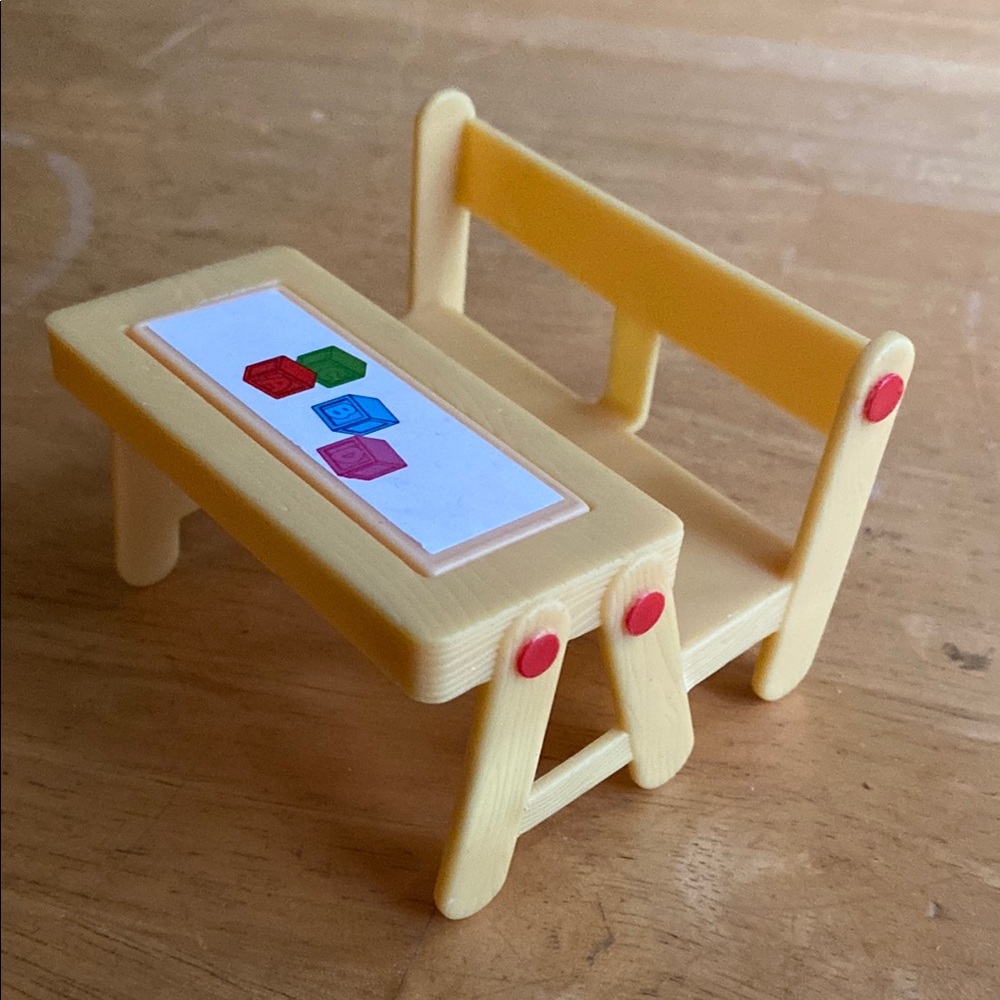 Cocomelon School Time Desk Dollhouse Accessory Furniture Melon Patch Academy